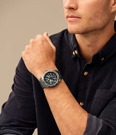 Fossil Bronson ME3255 automatic watch worn on man's wrist