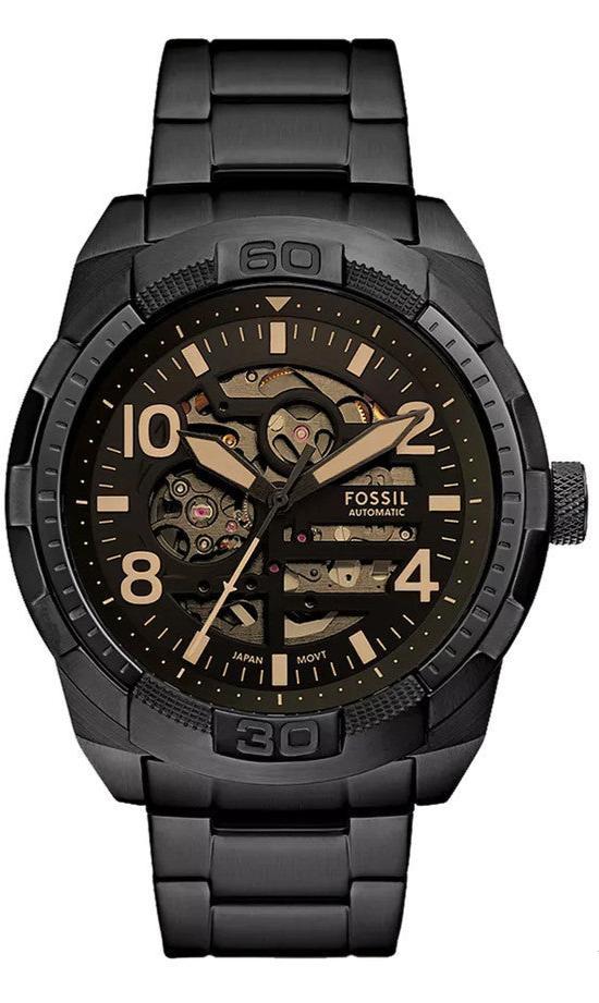 Fossil Bronson Automatic Black Stainless Steel Men's Watch - ME3256