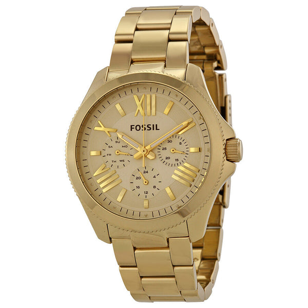 Fossil Cecile Multi-Function Champagne Dial Stainless Steel Ladies Watch AM4510 - Watches of New Zealand