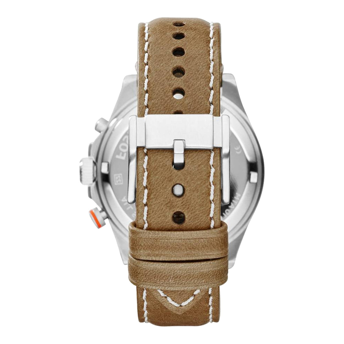 Fossil Men's CH2951 Wakefield Sport Cream Dial Tan Leather Strap Chronograph Watch