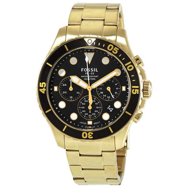 Fossil Chronograph Quartz Black Dial Men's Watch FS5727 - Watches of New Zealand