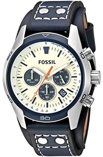 Fossil Coachman Chronograph Off-White Dial Men's Watch CH3051