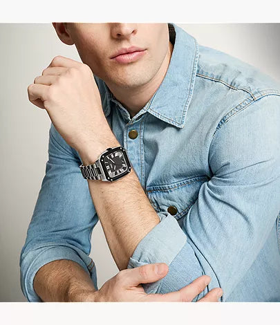 Fossil Crosby Quartz Grey Dial Men's Watch - FS6122