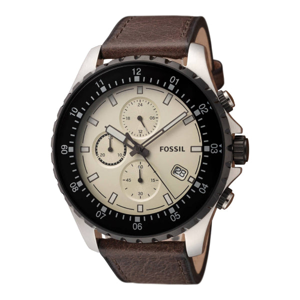 Fossil Dillinger Chronograph Brown Leather Men's Watch - FS5674