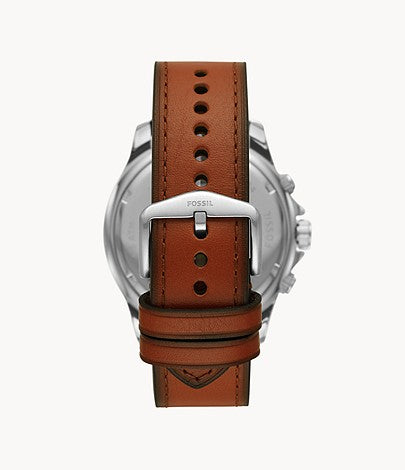 Fossil Dillinger Chronograph Brown Leather Men's Watch FS5734