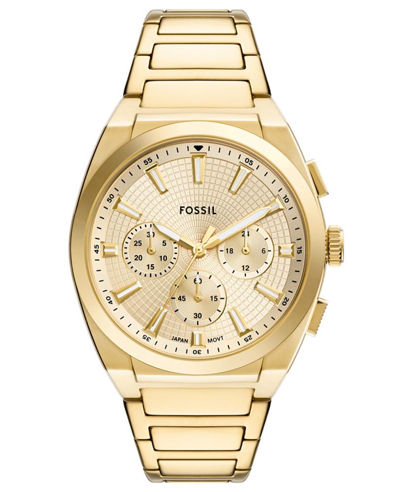 Fossil Everett Chronograph Gold-Tone Stainless Steel Watch - FS6119