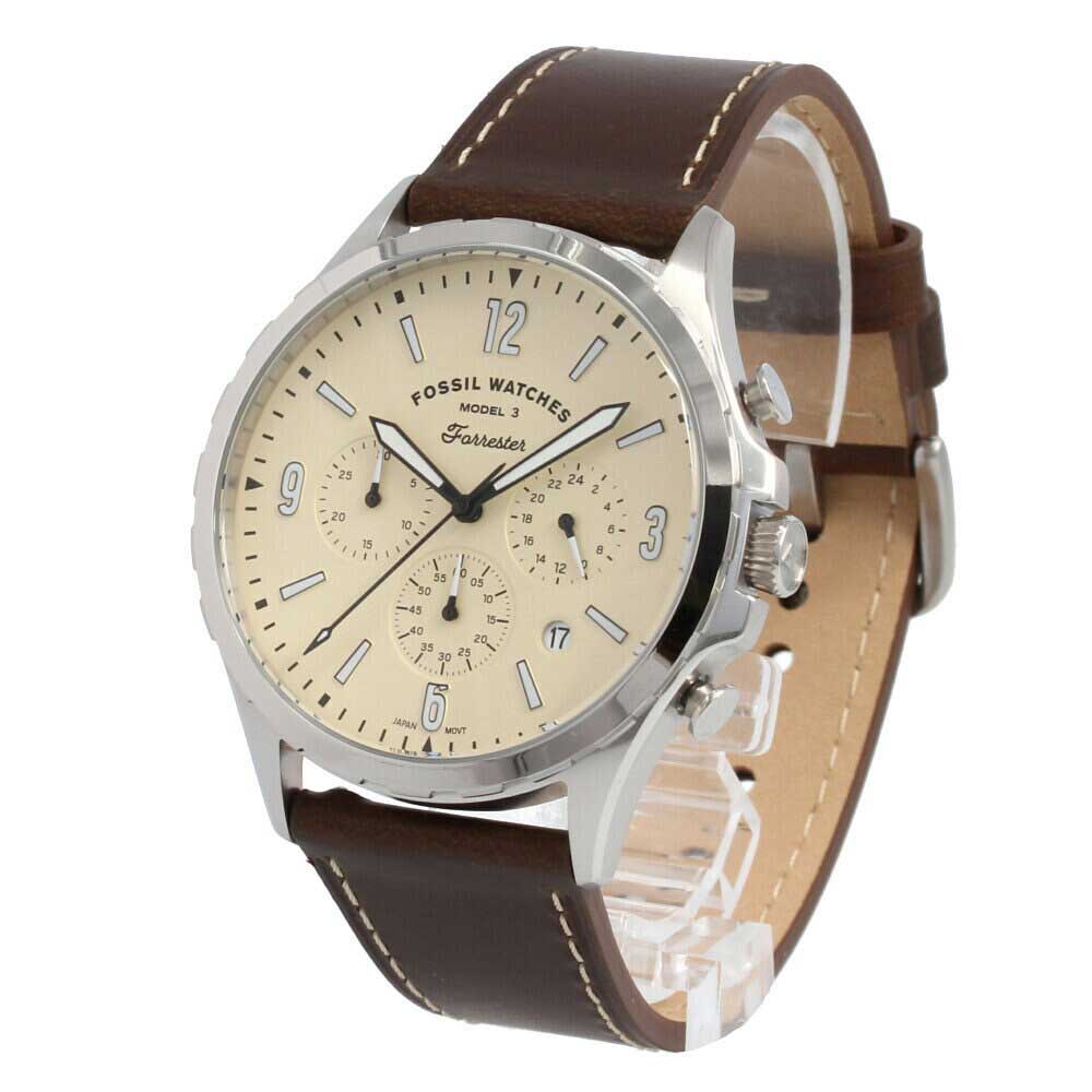 Fossil Forrester Cream Dial Men's Watch - FS5696