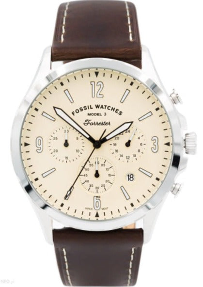 Fossil Forrester Cream Dial Men's Watch - FS5696