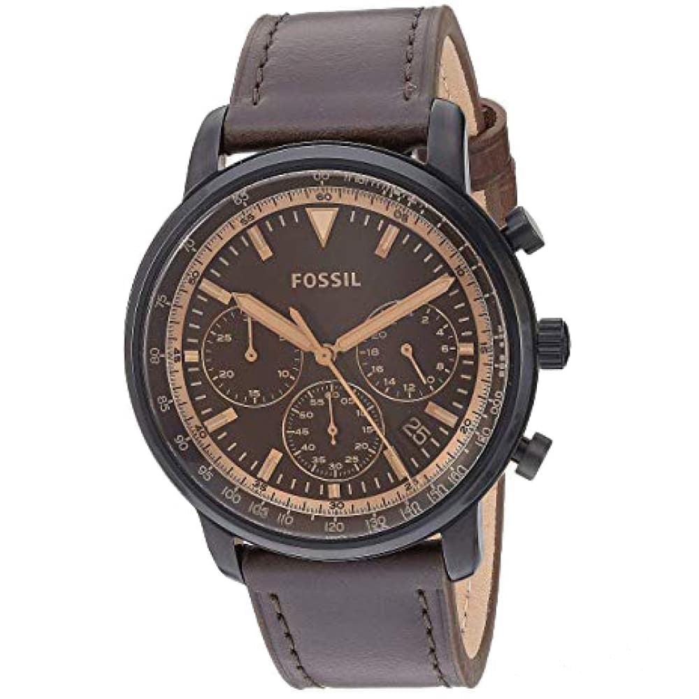 Fossil Goodwin Chronograph Quartz Black Dial Men's Watch - FS5529
