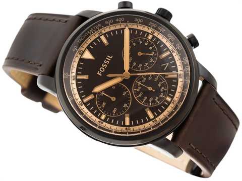 Fossil Goodwin Chronograph Quartz Black Dial Men's Watch - FS5529