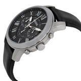 Fossil Grant Black Dial Black Leather Men's Watch FS4812 - Watches of New Zealand #2