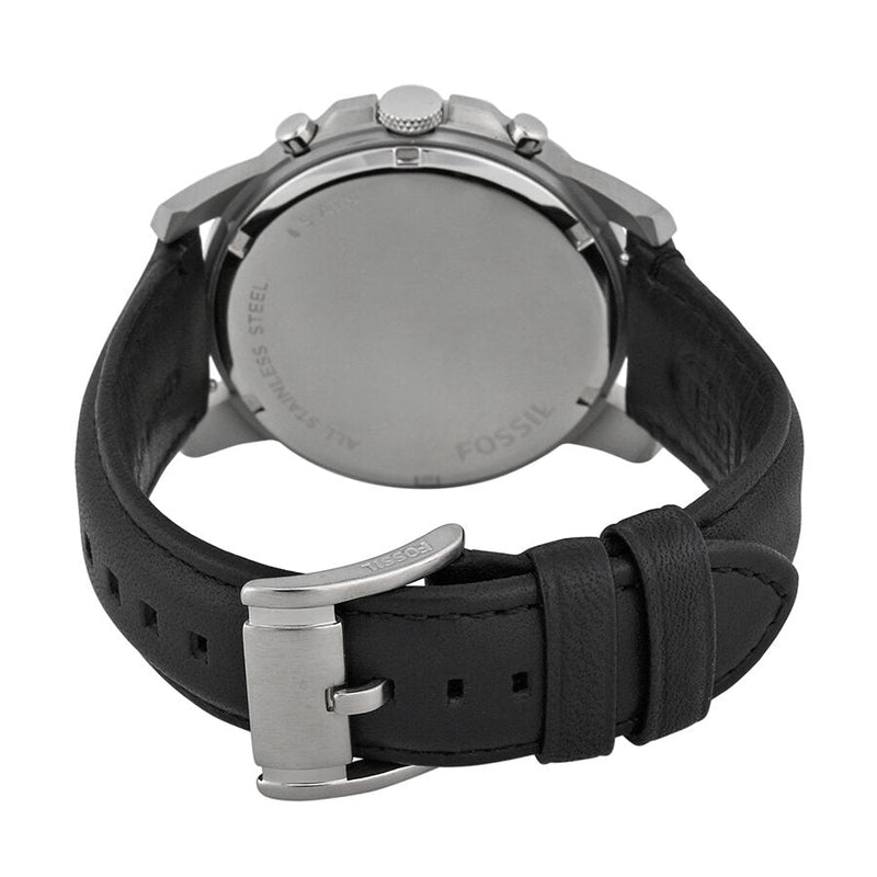 Fossil Grant Black Dial Black Leather Men's Watch FS4812 - Watches of New Zealand #3