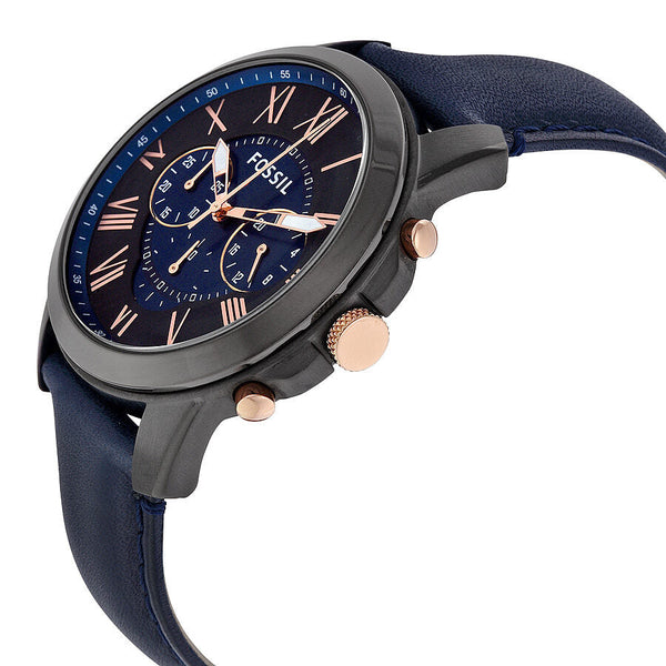 Fossil Grant Chronograph Black and Blue Dial Men's Watch FS5061 - Watches of New Zealand #2