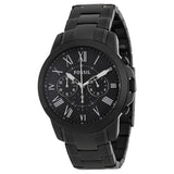 Fossil Grant Chronograph Black Dial Black-plated Men's Watch FS4832 - Watches of New Zealand