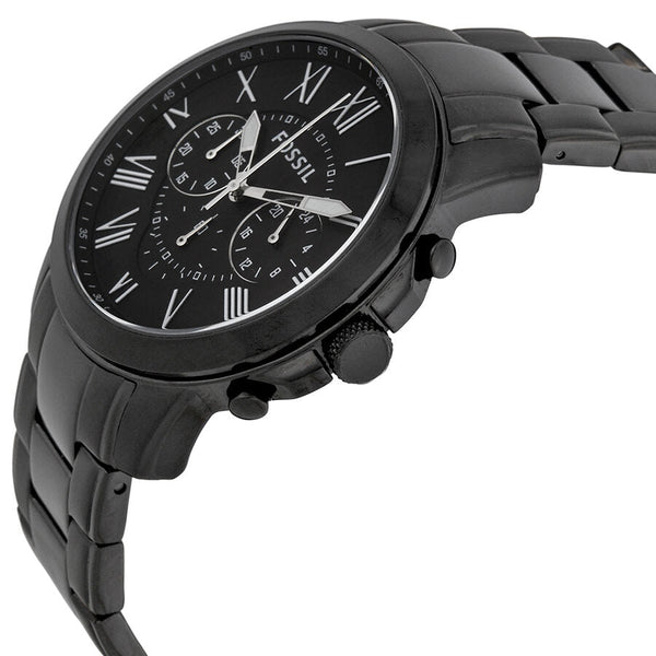 Fossil Grant Chronograph Black Dial Black-plated Men's Watch FS4832 - Watches of New Zealand #2