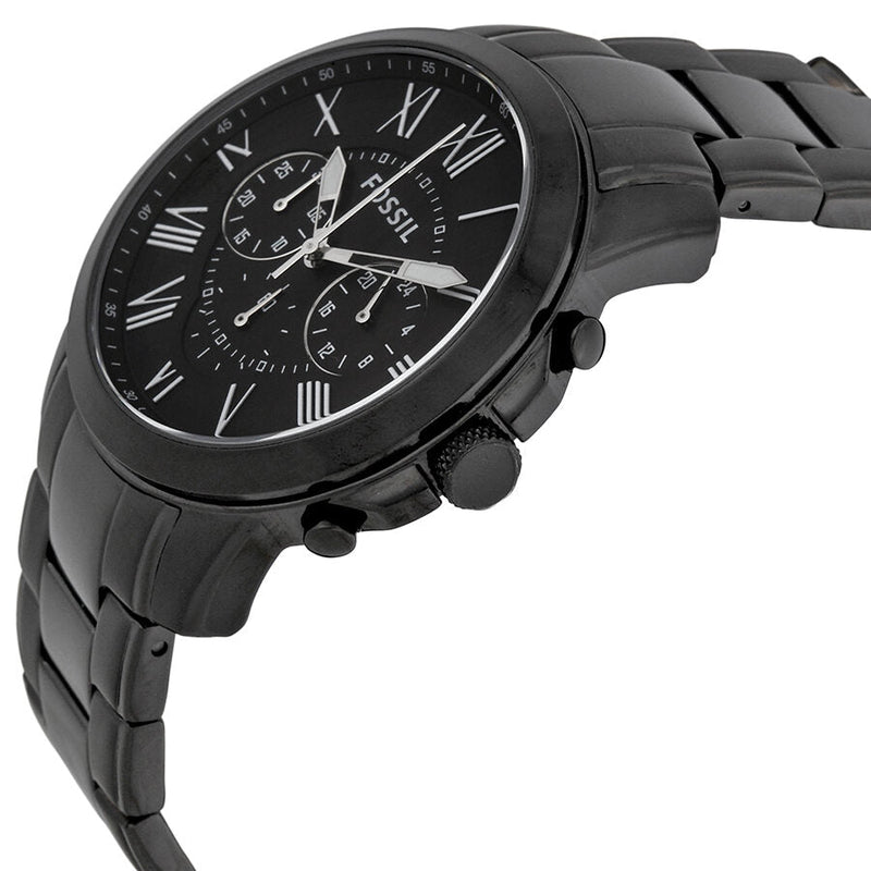 Fossil Grant Chronograph Black Dial Black-plated Men's Watch FS4832 - Watches of New Zealand #2