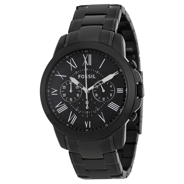 Fossil Grant Chronograph Black Dial Black-plated Men's Watch FS4832 - Watches of New Zealand