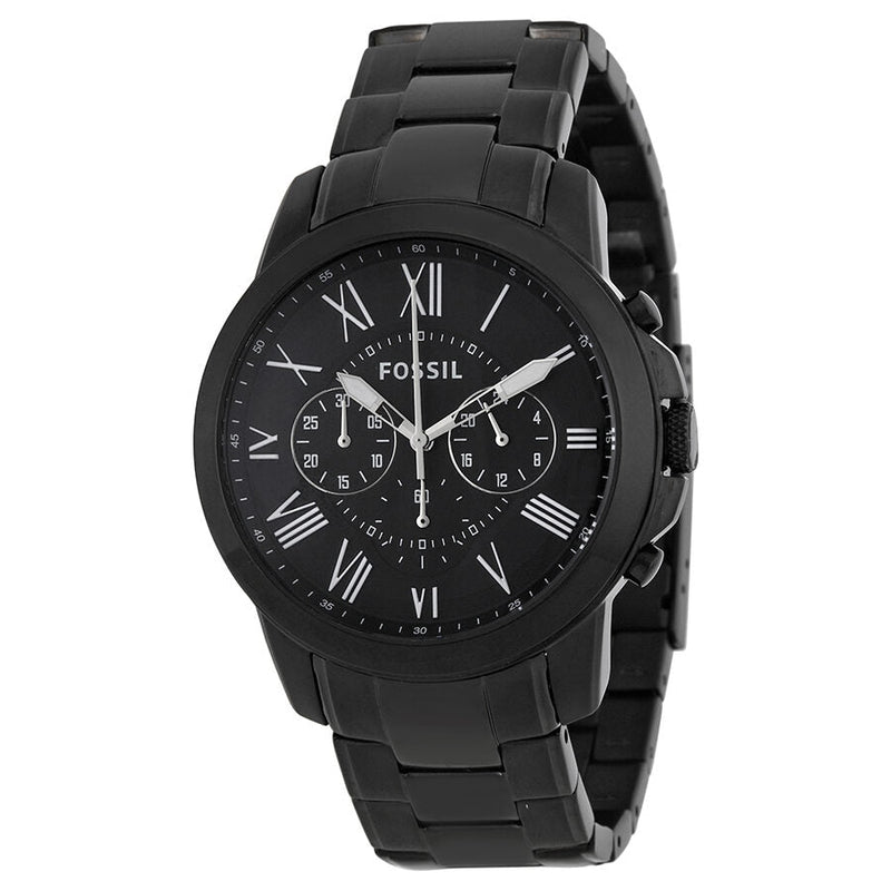 Fossil Grant Chronograph Black Dial Black-plated Men's Watch FS4832 - Watches of New Zealand
