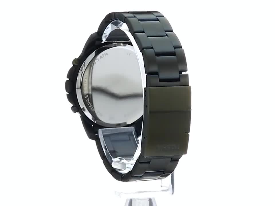 Fossil Grant Olive Green Stainless Steel Men's Watch FS5375