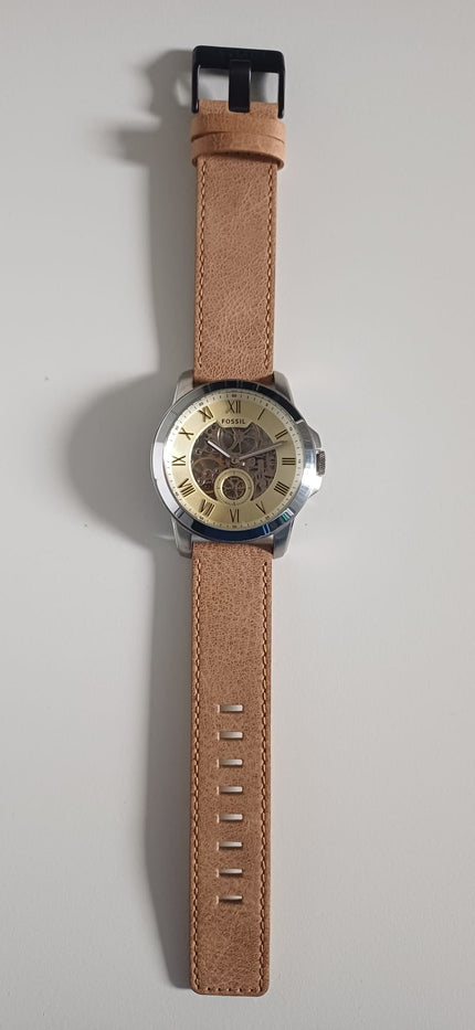 Fossil Grant Automatic Cream Dial Men's Watch ME3052 (Different Strap)