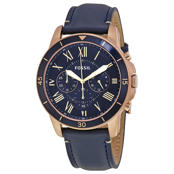 Fossil Grant Sport Chronograph Blue Dial Men's Watch FS5237 - Watches of New Zealand