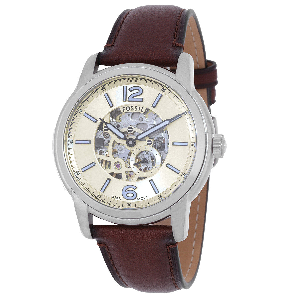 Fossil Heritage Automatic Brown Leather Men's Watch - ME3264