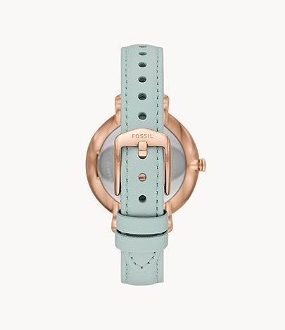 Fossil Jacqueline Three-Hand Green Leather Women's Watch ES4813