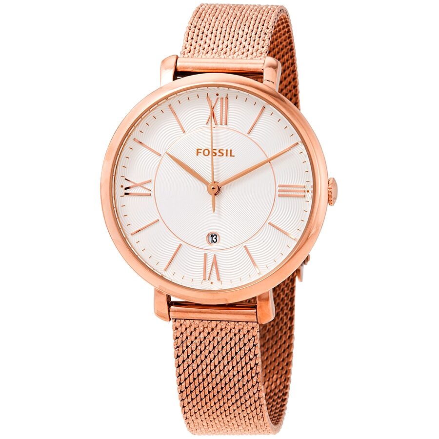 Fossil Jacqueline Quartz Silver Dial Ladies Watch ES4352