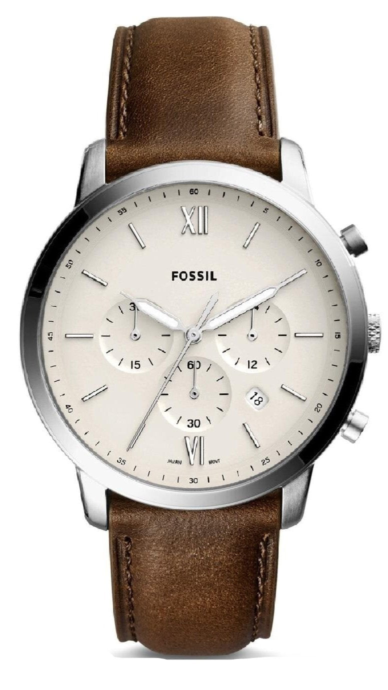 Fossil Neutra Chronograph Brown Leather Men's Watch - FS5380