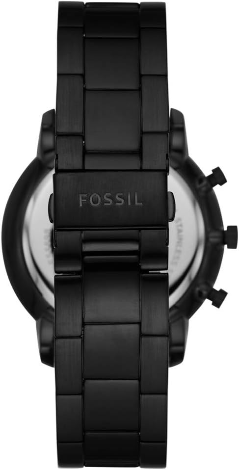 Fossil Neutra Chronograph Black Stainless Steel Men's Watch - FS5698