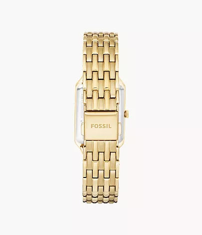 Fossil Raquel Three-Hand Date Gold-Tone Stainless Steel Watch - ES5220