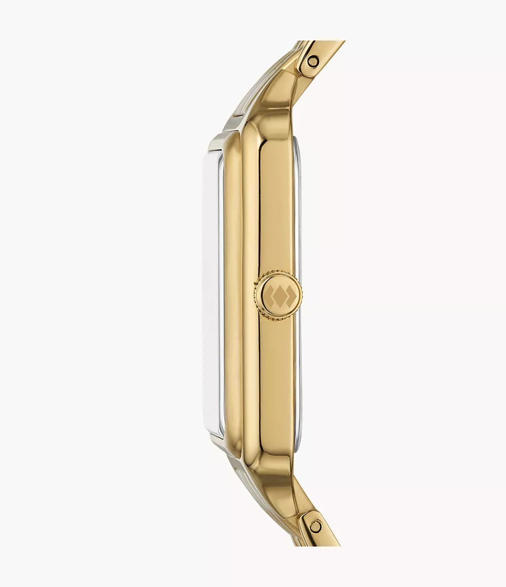 Fossil Raquel Three-Hand Date Gold-Tone Stainless Steel Watch - ES5304