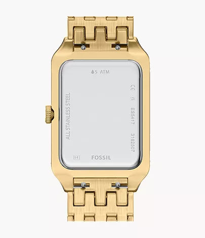 Fossil Raquel Three-Hand Date Gold-Tone Stainless Steel Women's Watch - ES5417