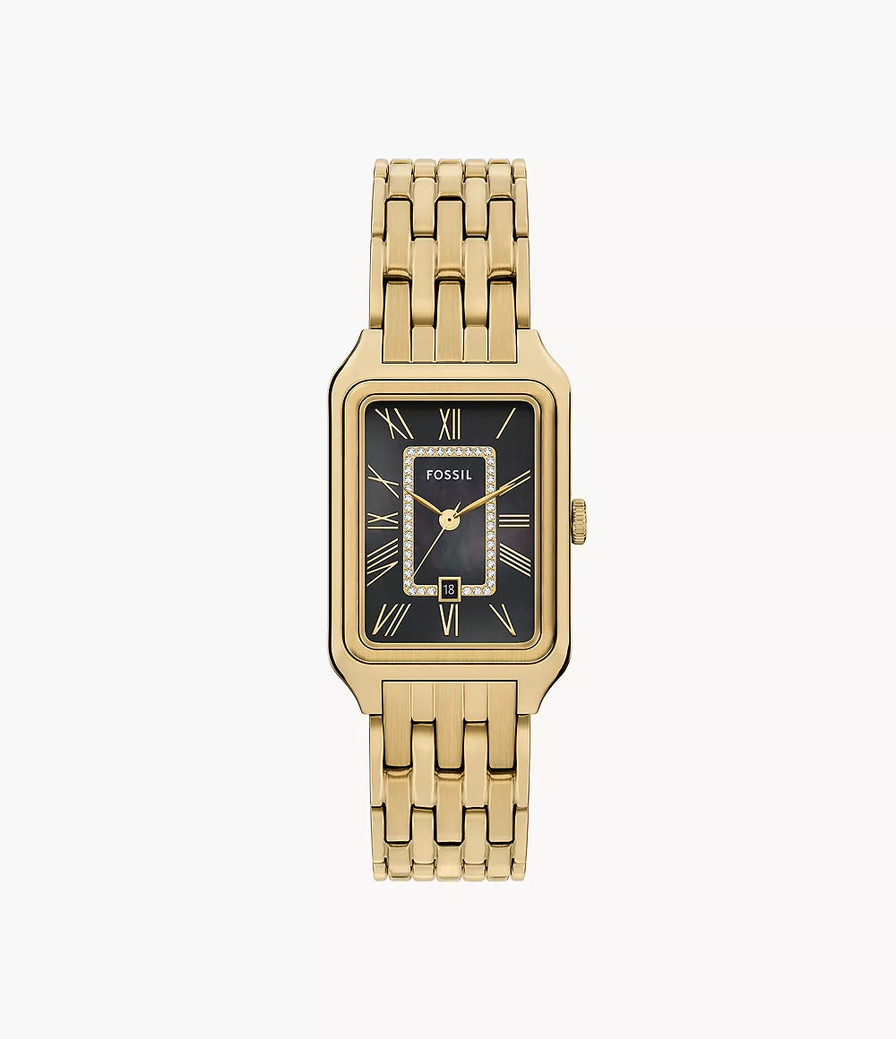 Fossil Raquel Three-Hand Date Gold-Tone Stainless Steel Women's Watch - ES5417