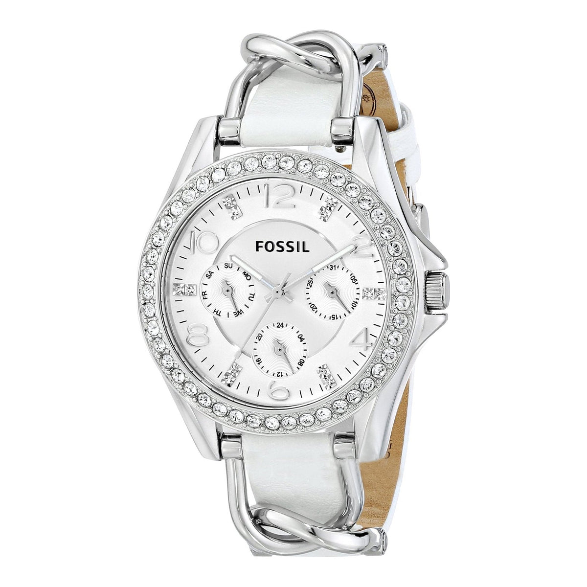 Fossil Riley Analog Display Analog Quartz 38MM White Women's Watch ES3463