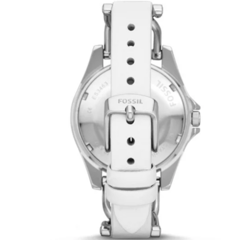 Fossil Riley Analog Display Analog Quartz 38MM White Women's Watch ES3463