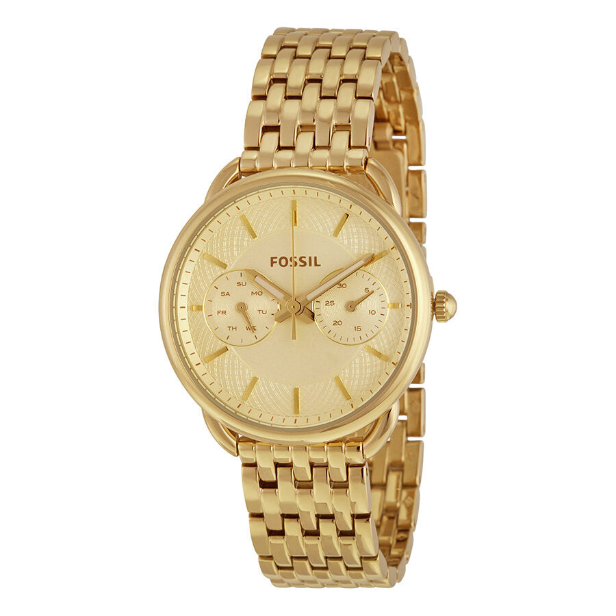 Fossil Tailor Multi-Function Gold Dial Ladies Watch ES3714