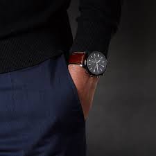 Fossil Townsman Chronograph Gray Dial Brown Leather Strap Watch for Men - FS5522