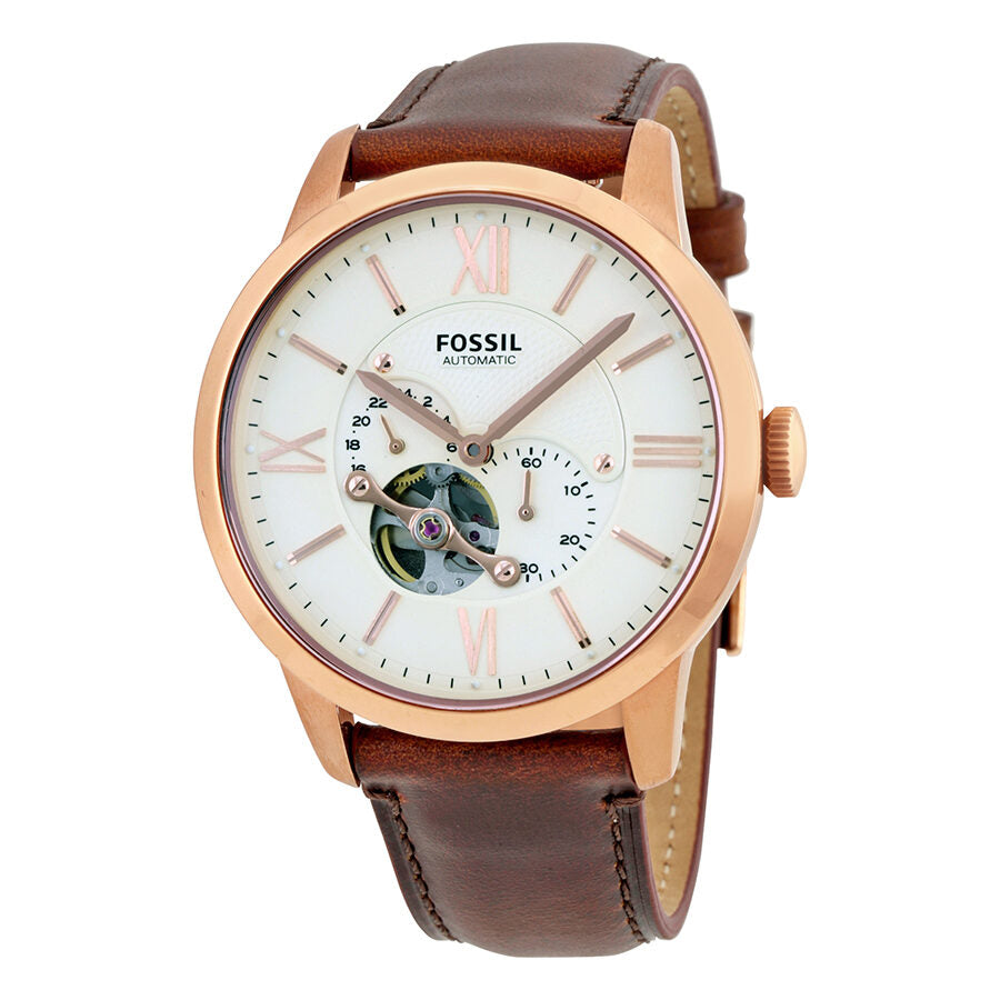 Fossil Townsman Automatic Beige Dial Men's Watch ME3105