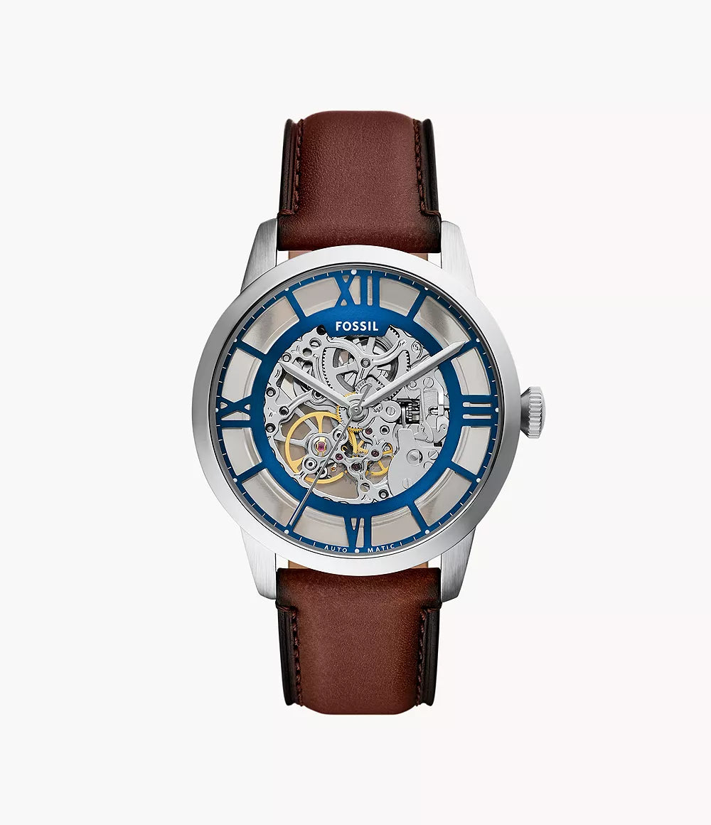 Fossil Townsman Automatic Brown Leather Men's Watch - ME3267