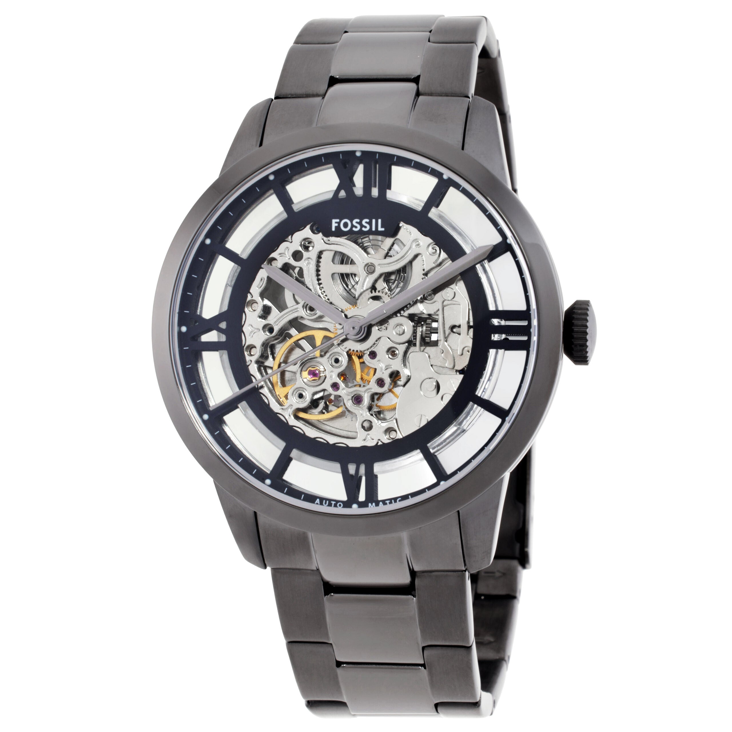 Fossil Townsman Automatic Smoke Stainless Steel Men's Watch - ME3268