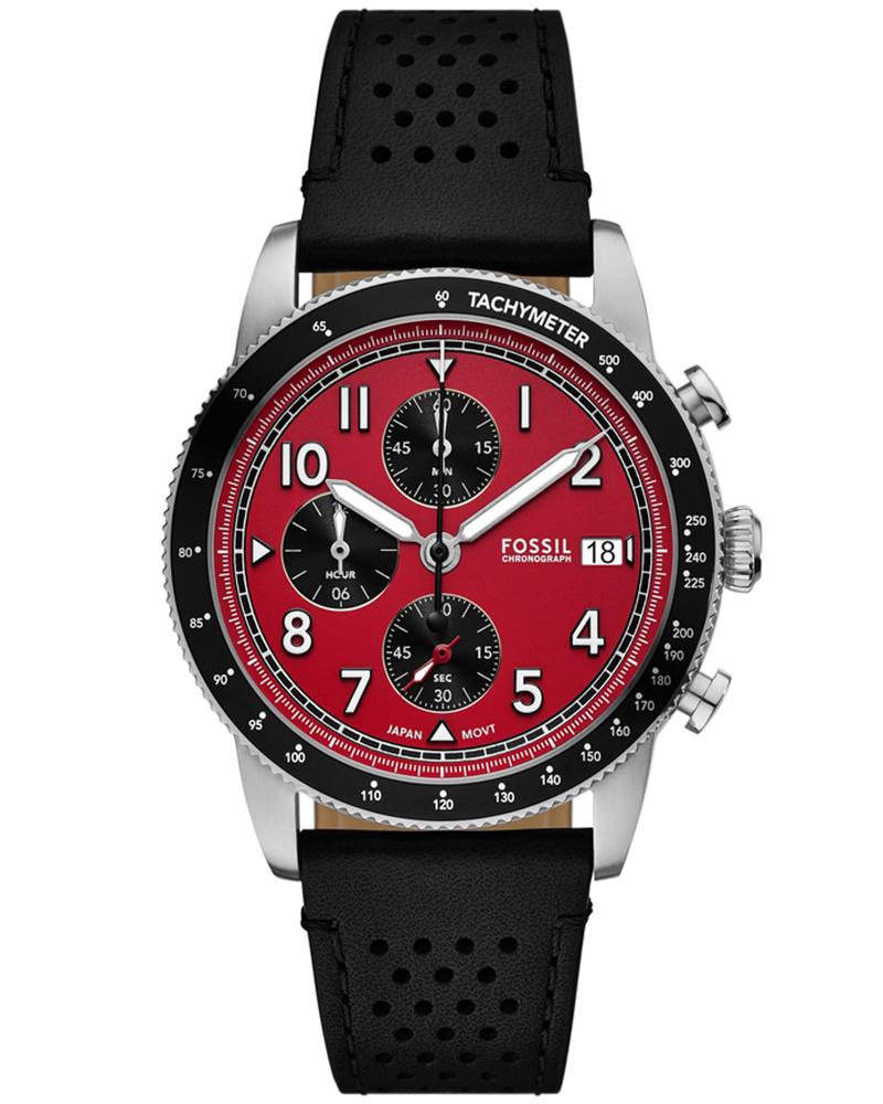 Fossil SPORT TOUR Red Chronograph Men's Watch - FS6086
