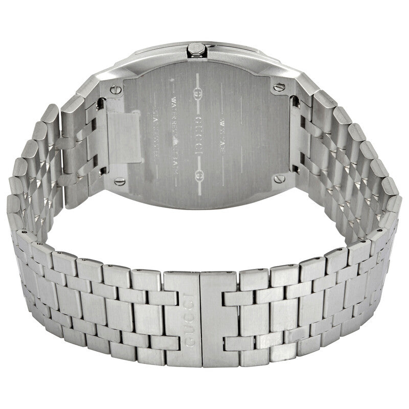 Gucci 25H Quartz Silver Dial Men's Watch - YA163407