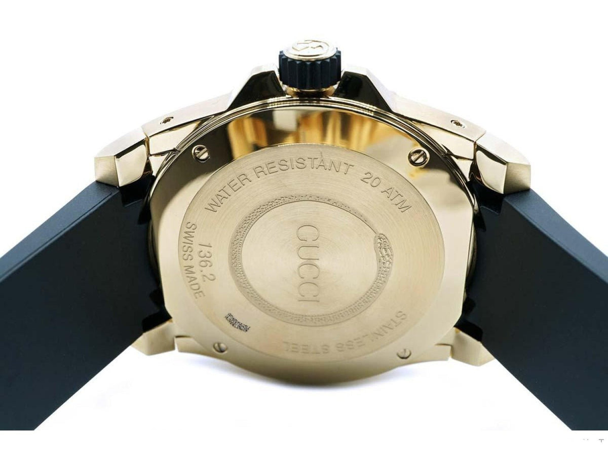 Gucci Dive Quartz Black Dial Men's Watch YA136219