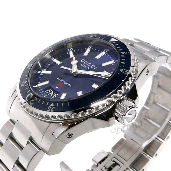 Gucci Dive 40mm Stainless Steel Men's Watch - YA136311