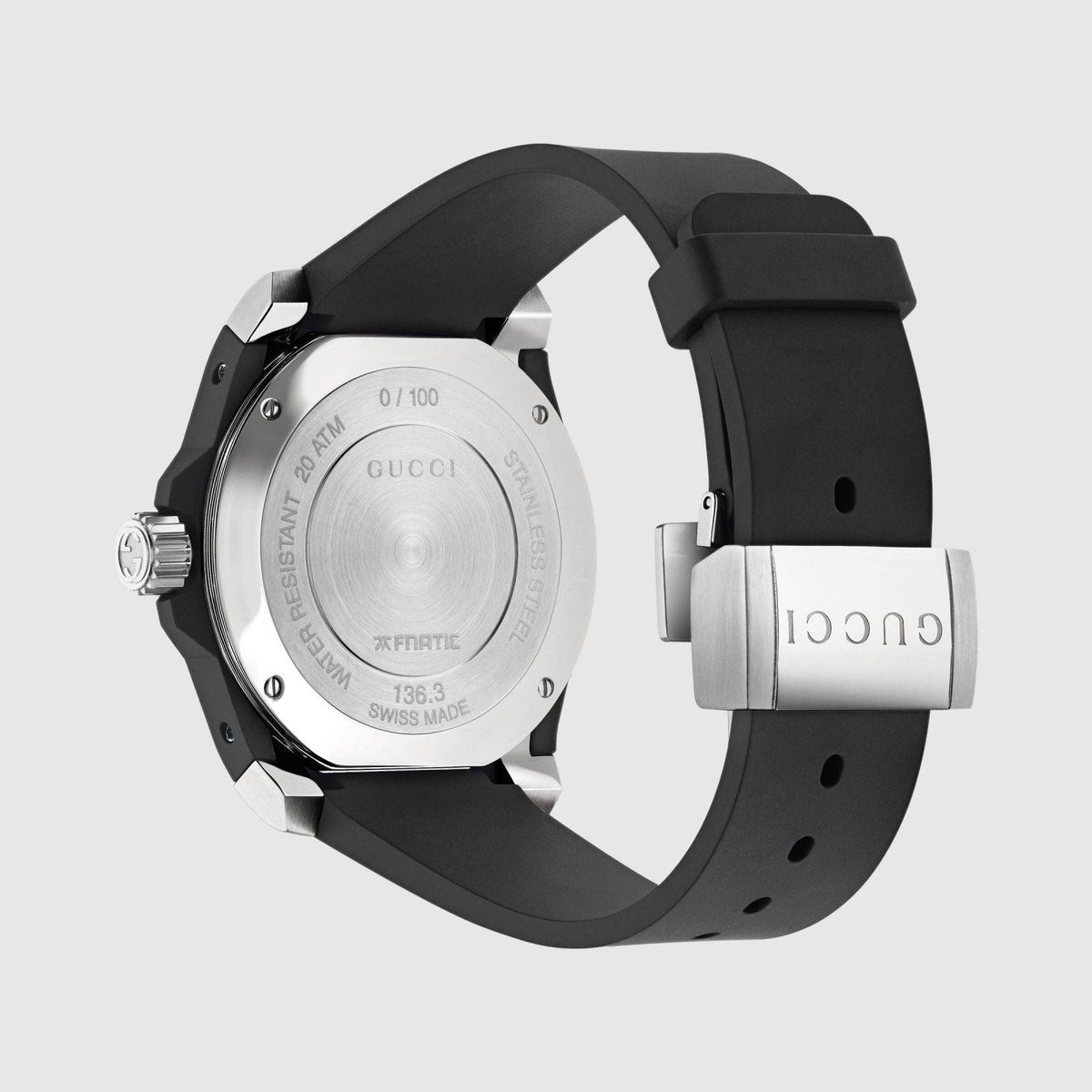 Gucci Dive Rare 40 mm Stainless Steel Black Dial Watch - YA136333
