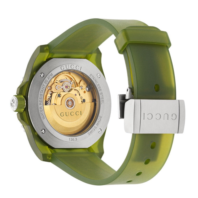 Gucci Dive Automatic Green Dial Men's Watch YA136345