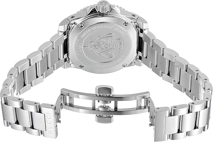 Gucci Dive Quartz White Dial Stainless Steel Unisex Watch - YA136402