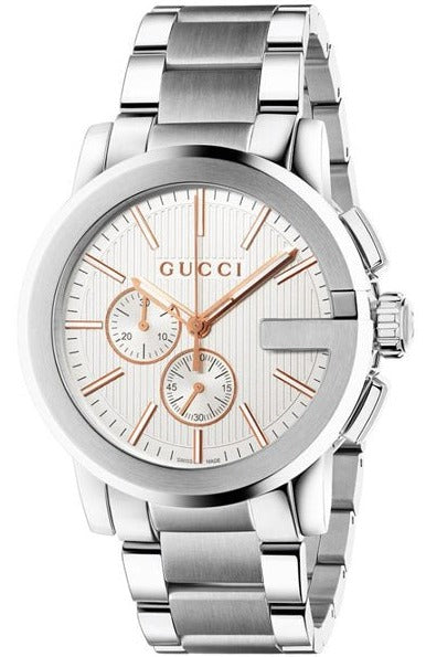 Gucci G-Chrono Chronograph Silver Dial Men's Watch