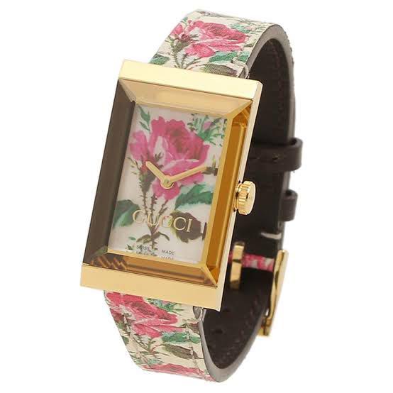 Gucci G-Frame Floral Ladies Watch - YA147406
